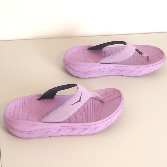 Hoka One One Sandals Women's Size11 Purple Comfort Casual Thong Flip Flops - Picture 5 of 10